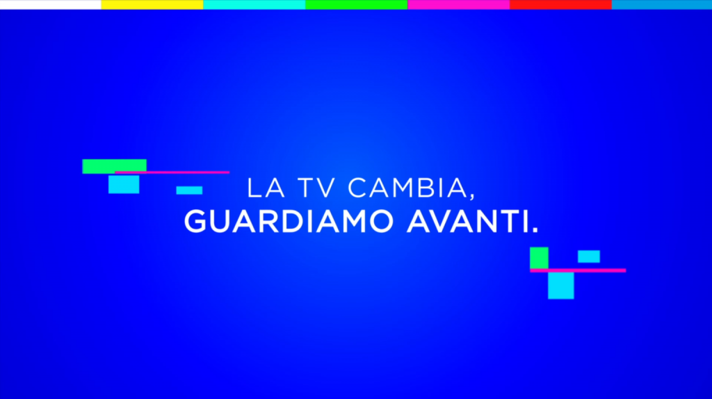 banner nuova tv digitale con scritto "la tv cambia, guardiamo avanti"