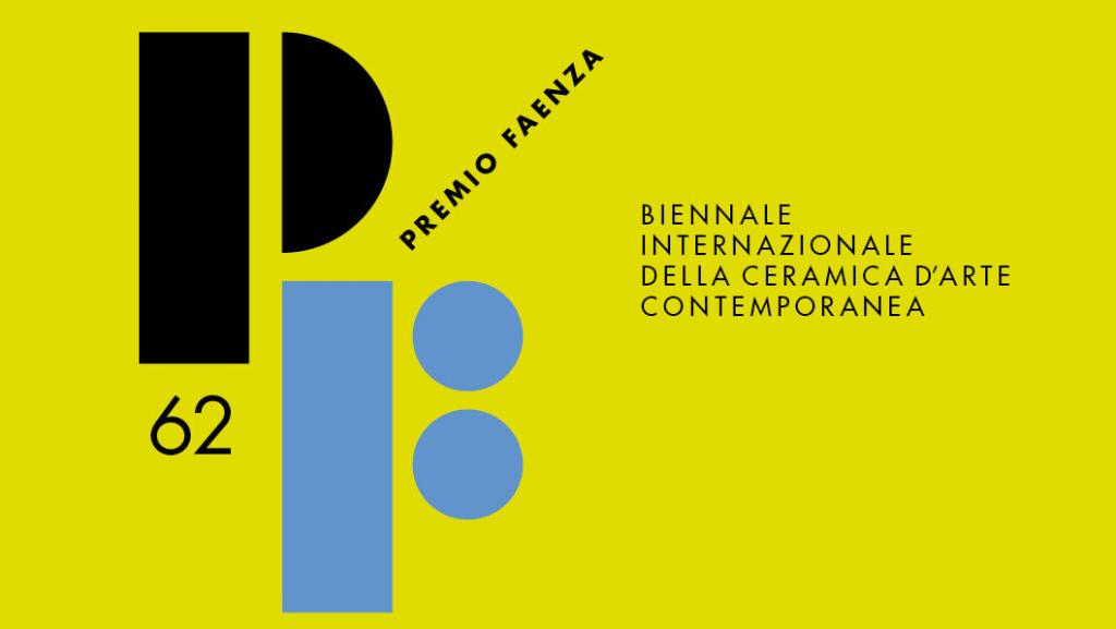 logo ufficiale del premio: un P e una F, il numeo 65 e la scritta obliqua "Premio Faenza", affiancati dalla dicitura "Biennale Internazionale della Ceramica d’Arte Contemporanea"
