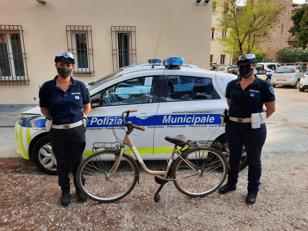 Restituzione della bicicletta da parte della polizia locale